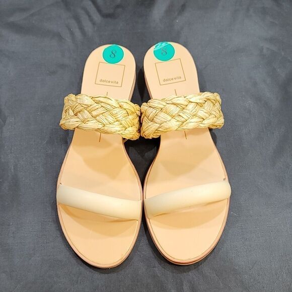 BRAND NEW DOLCE VITA DOUBLE STRAP SQUARE TOE FLAT SANDAL - Picture 1 of 13